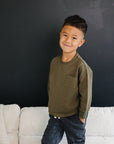 Cash Long Sleeve - Olive + Scout