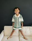 Crochet Knit Shorts - Olive + Scout