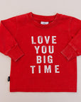 Love You Big Time Long Sleeve - Olive + Scout
