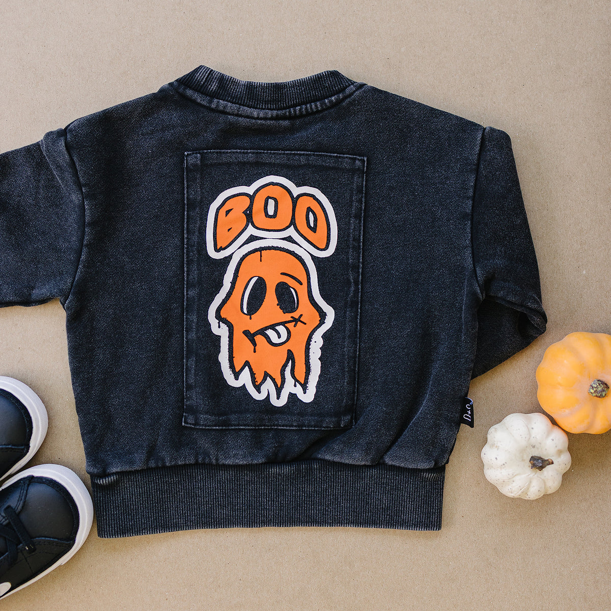 Boo Patchwork Crewneck