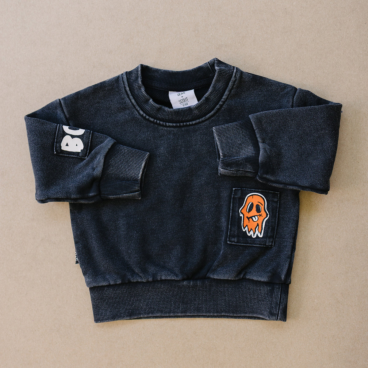 Boo Patchwork Crewneck