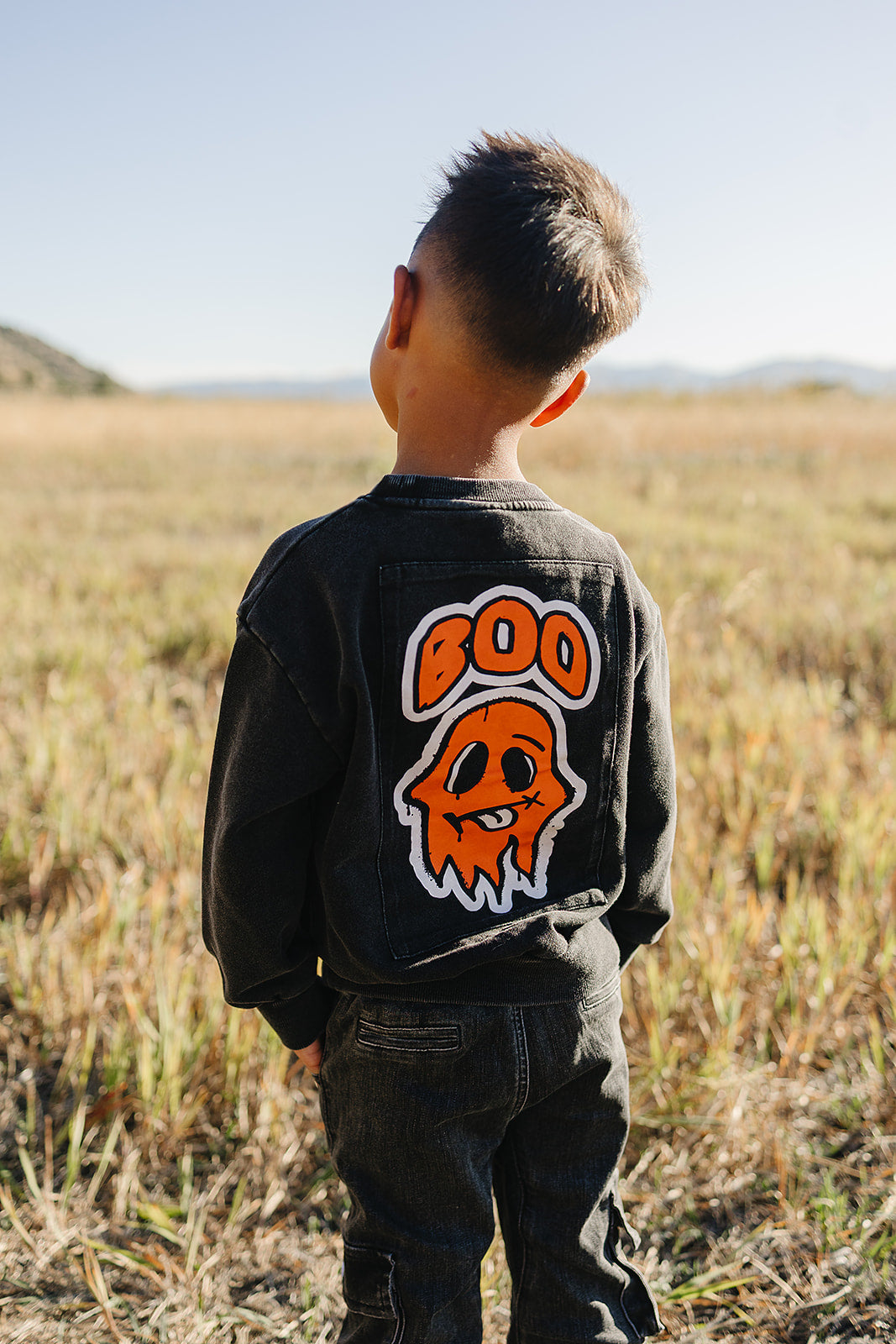 Boo Patchwork Crewneck