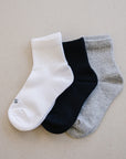 Crew Socks Basic Solid 3 Pack