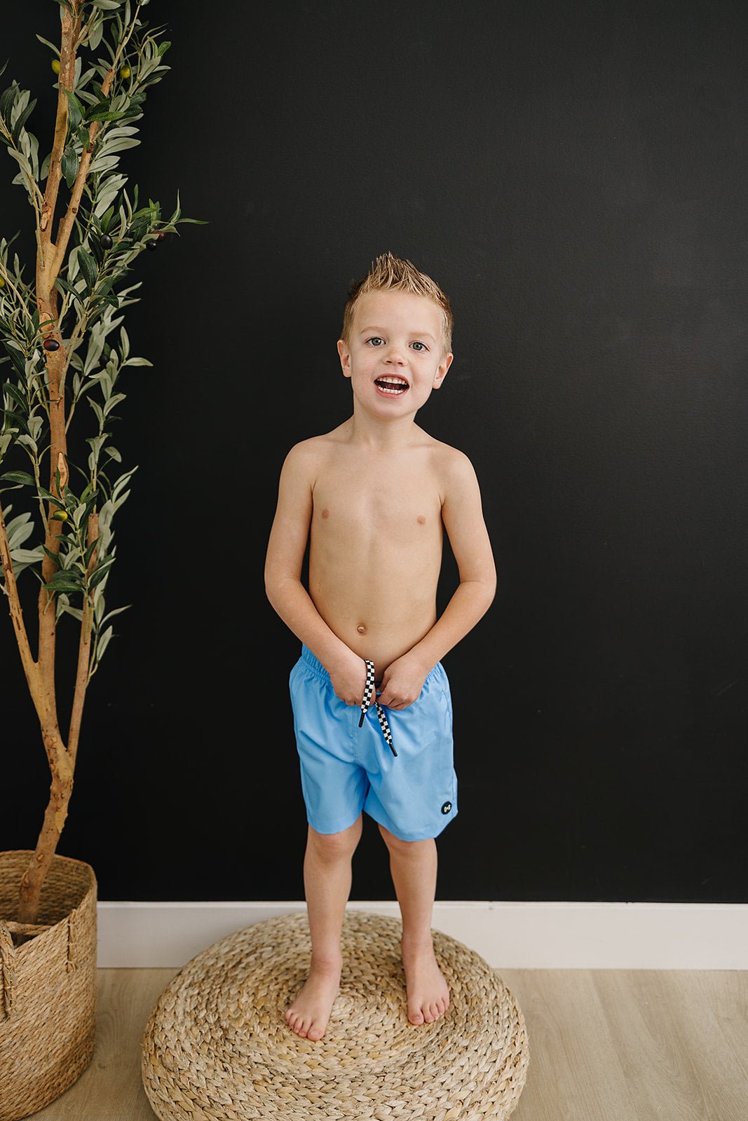 Aqua Boardshorts - Olive + Scout