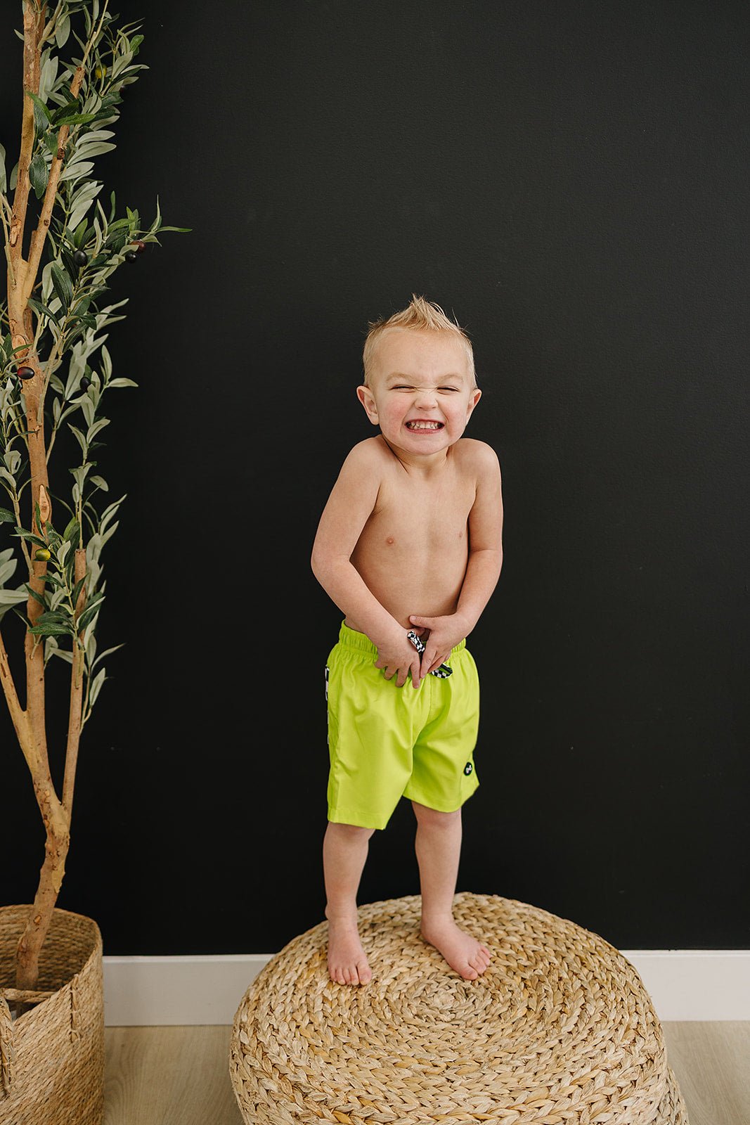 Aqua Boardshorts - Olive + Scout