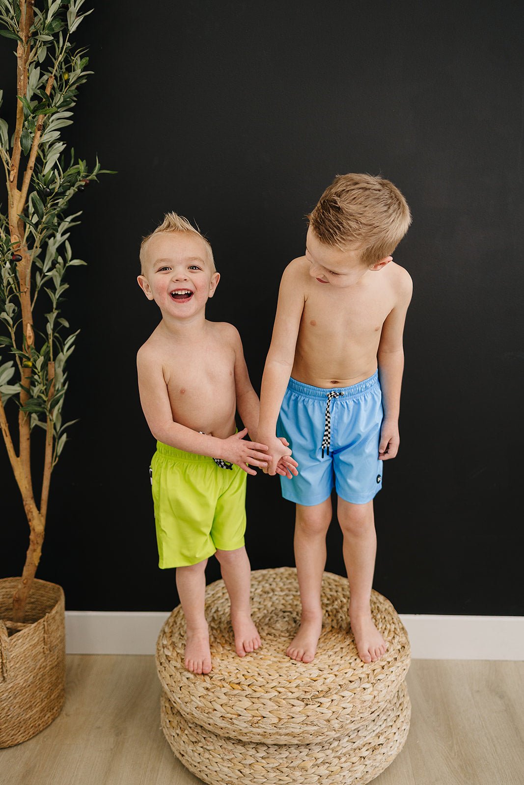 Aqua Boardshorts - Olive + Scout