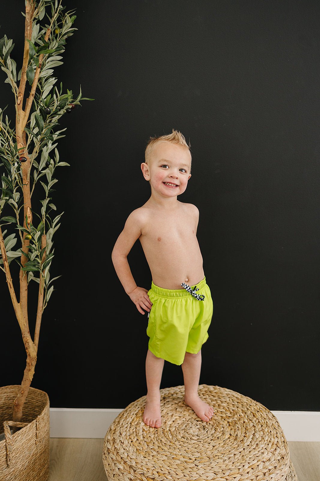 Aqua Boardshorts - Olive + Scout