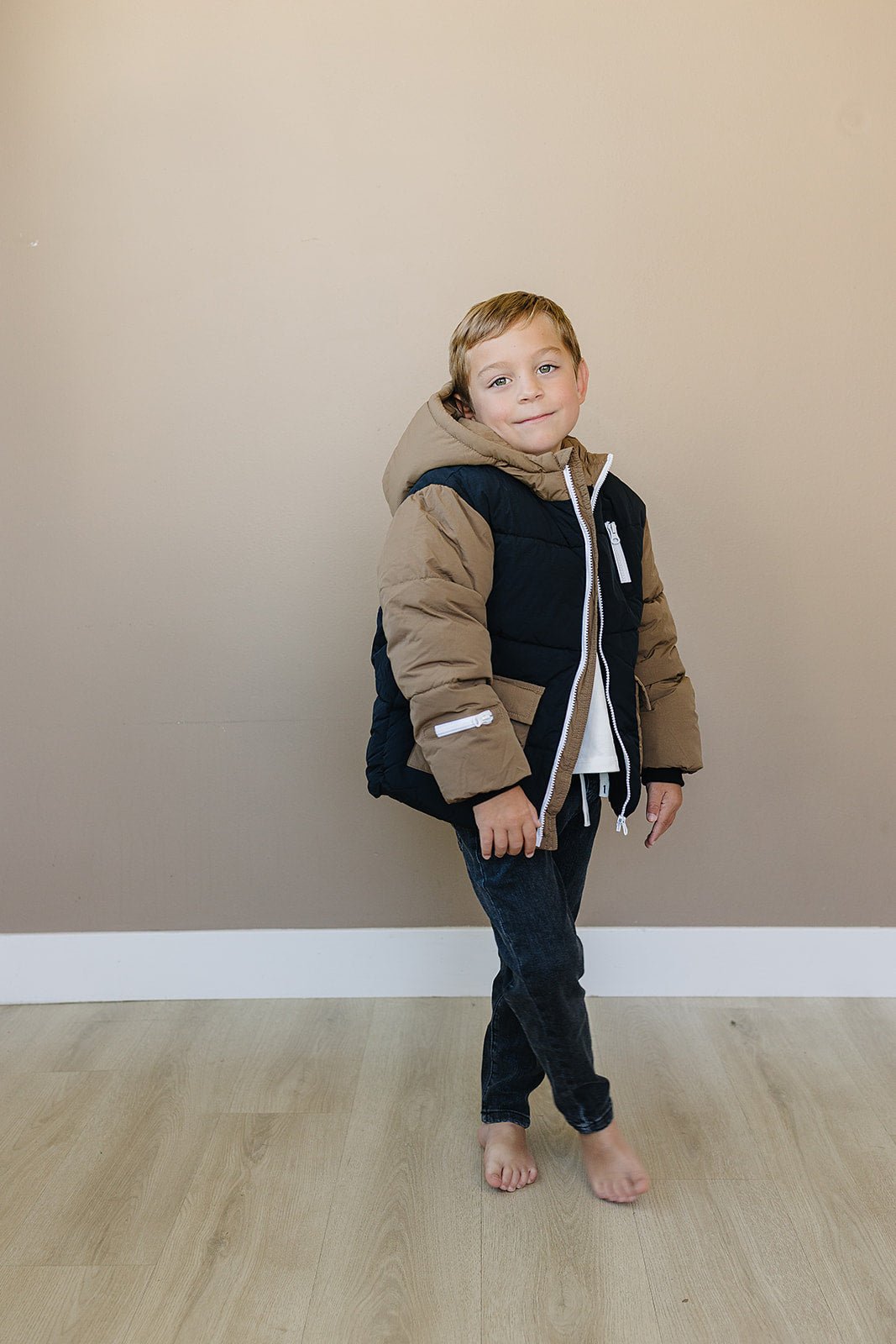 Blaze Puffer Coat - Olive + Scout