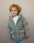 Blaze Puffer Coat - Olive + Scout
