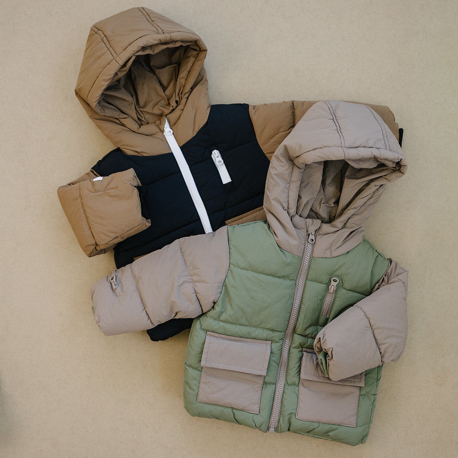 Blaze Puffer Coat - Olive + Scout