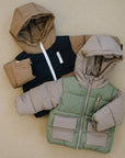 Blaze Puffer Coat - Olive + Scout