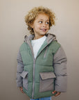 Blaze Puffer Coat - Olive + Scout