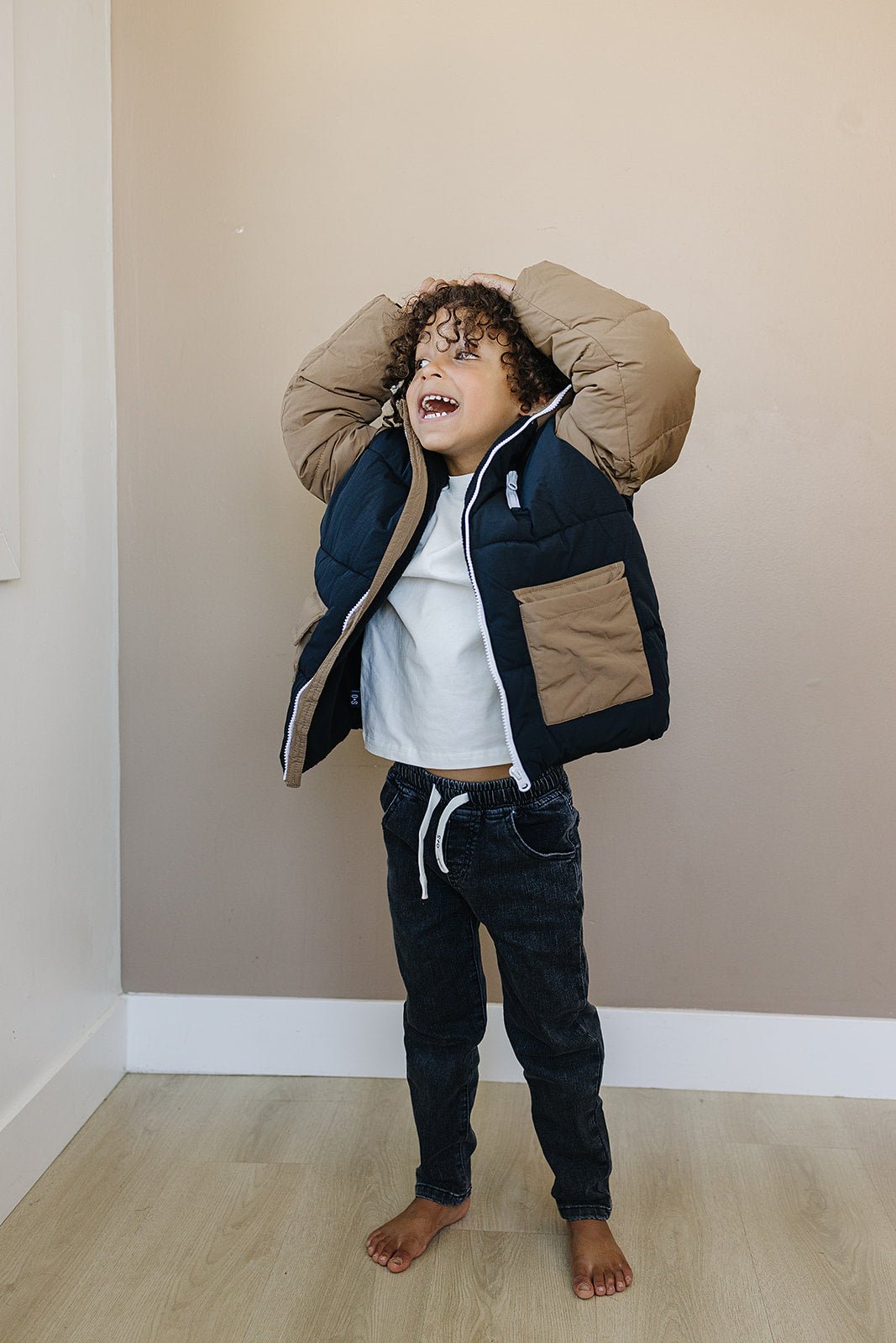 Blaze Puffer Coat - Olive + Scout