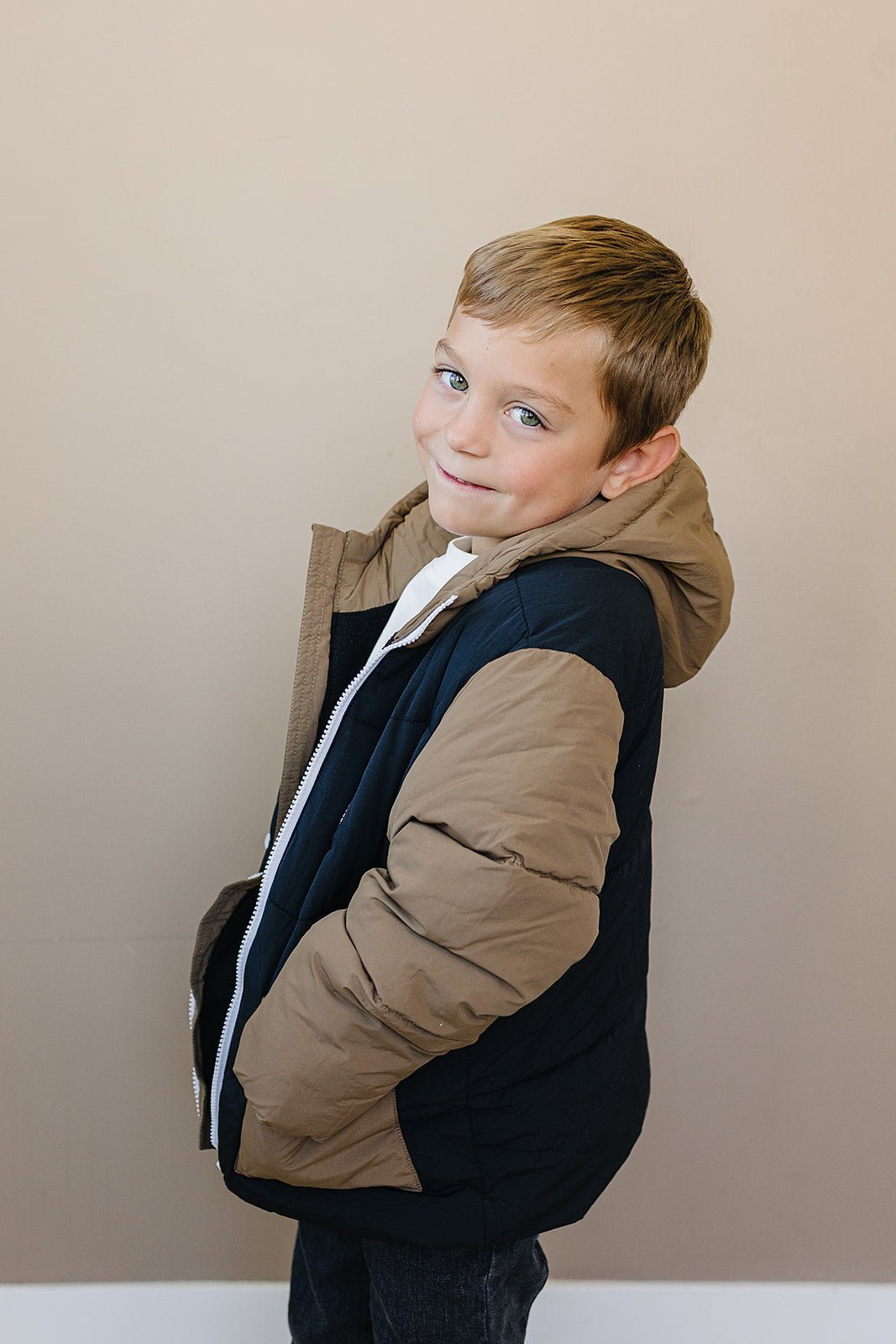 Blaze Puffer Coat - Olive + Scout