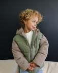 Blaze Puffer Coat - Olive + Scout