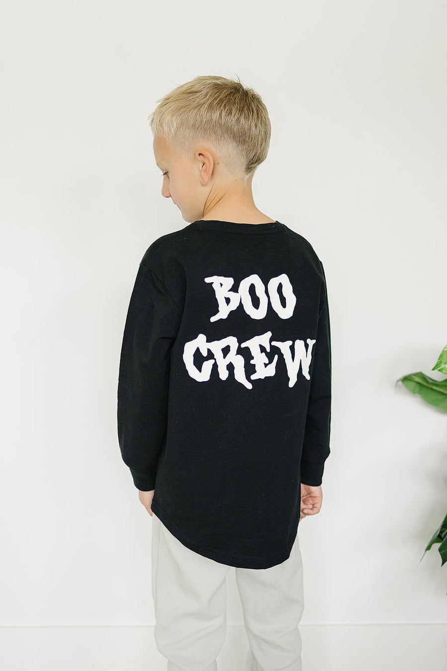 Boo Crew Long Sleeve - Olive + Scout