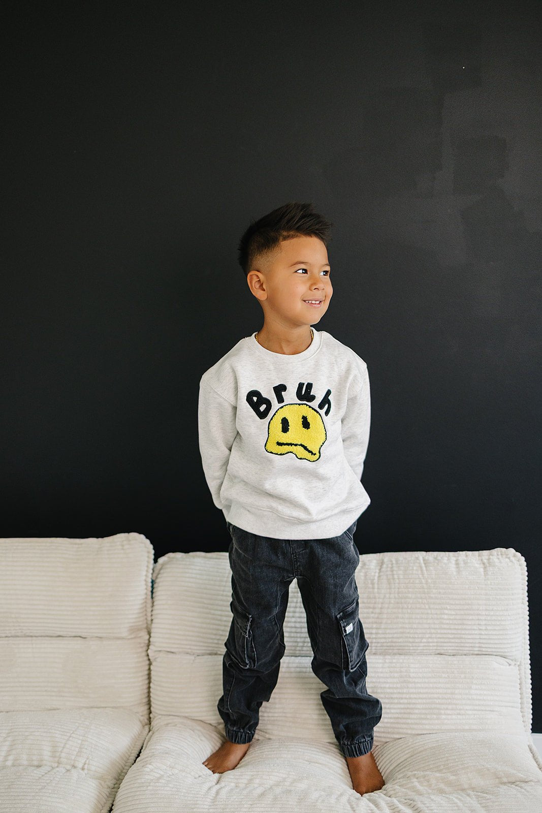 Bruh Crewneck - Olive + Scout