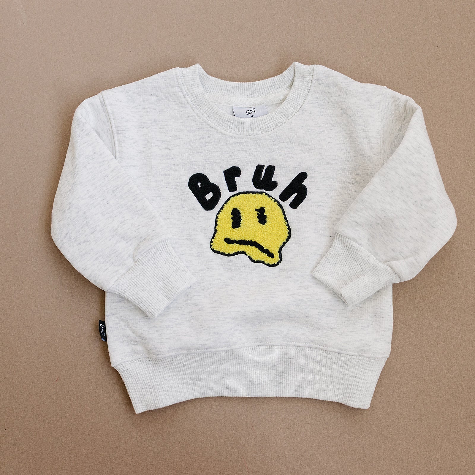 Bruh Crewneck - Olive + Scout