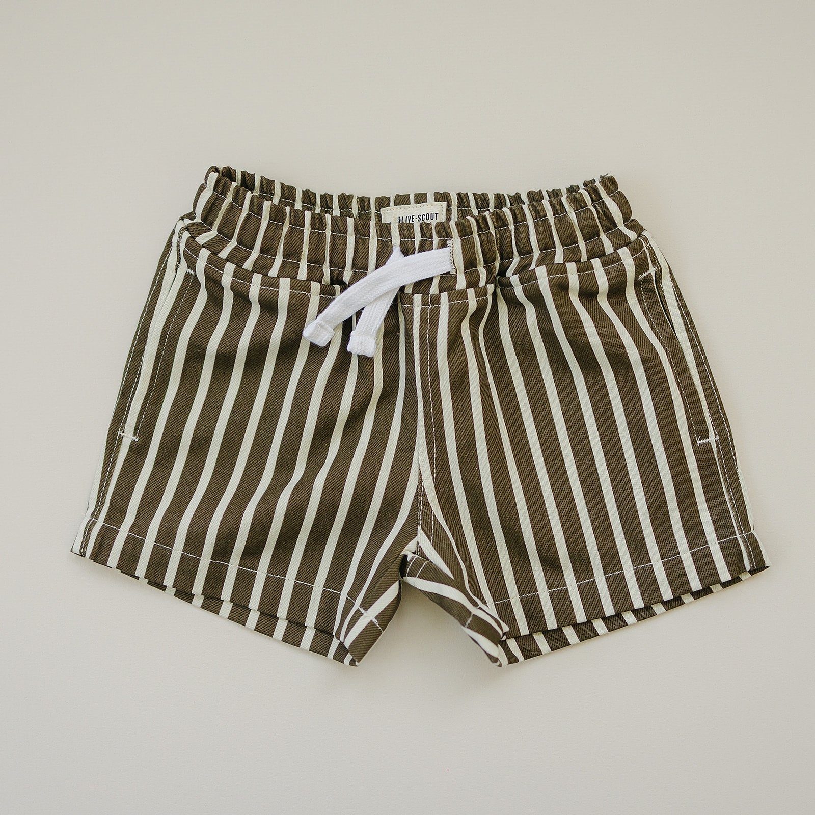 Cabana Striped Shorts - Olive + Scout