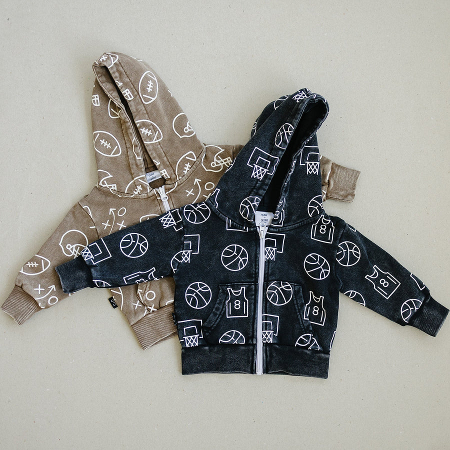 Cohen Zip Up Hoodie - Olive + Scout