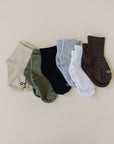 Crew Socks 3 Pack - Olive + Scout