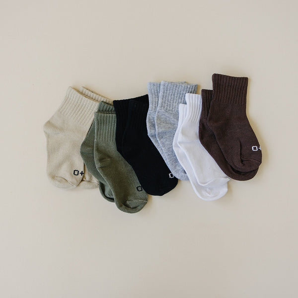 Crew Socks 3 Pack – Olive + Scout