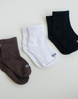 Crew Socks 3 Pack - Olive + Scout