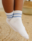 Crew Socks Striped 3 Pack - Olive + Scout