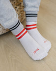 Crew Socks Striped 3 Pack - Olive + Scout