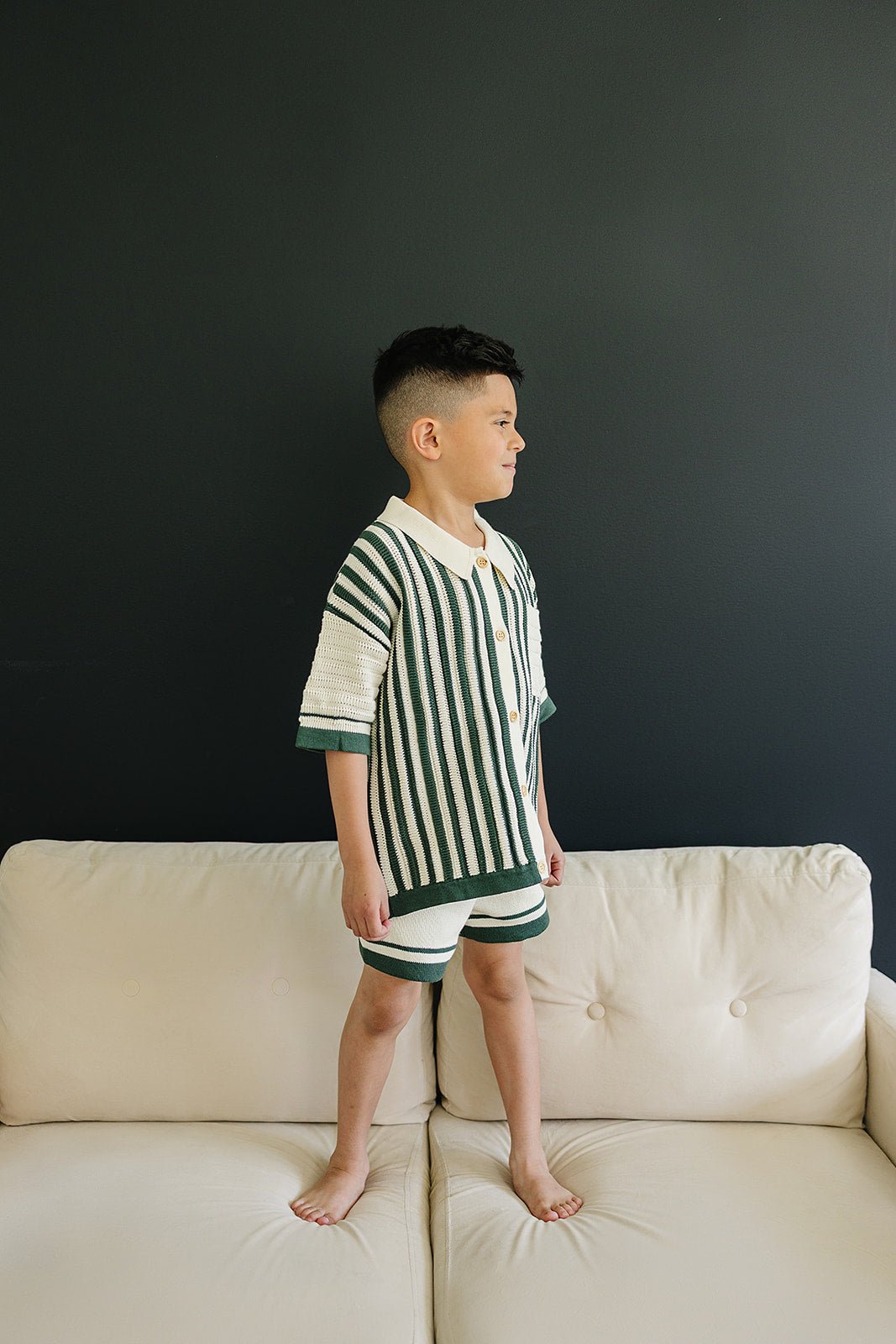 Crochet Knit Shorts - Olive + Scout