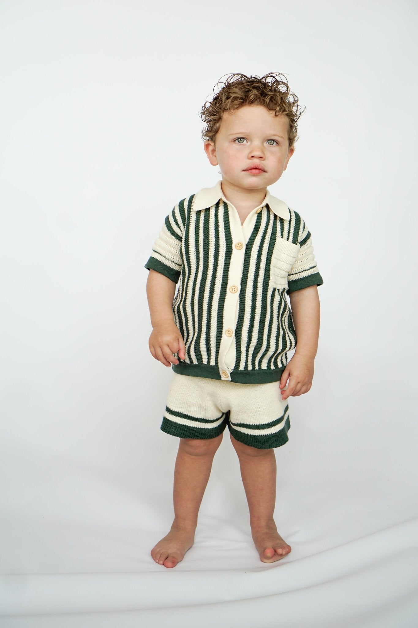 Crochet Knit Shorts - Olive + Scout