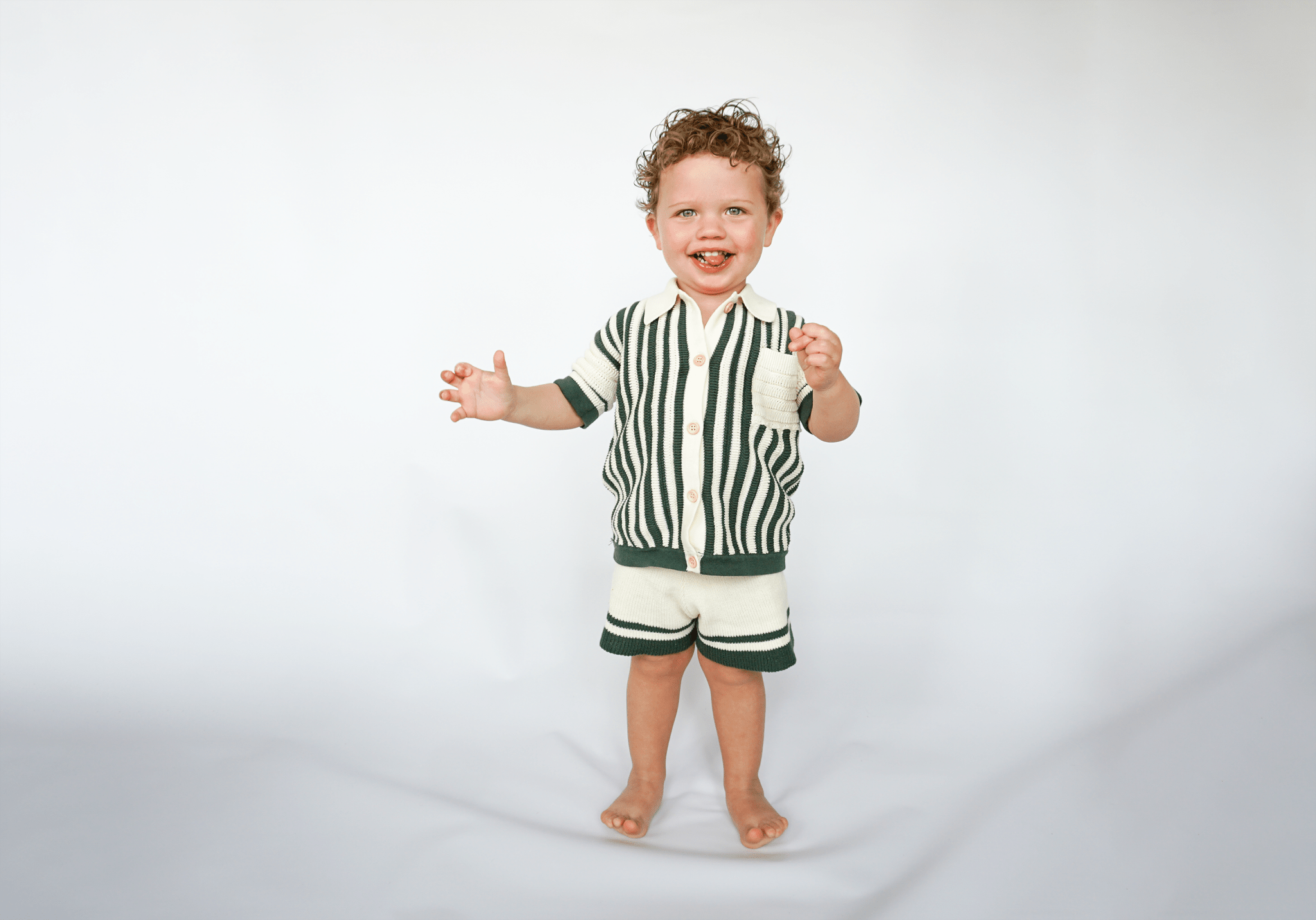 Crochet Knit Shorts - Olive + Scout