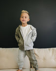 Dusty Zip Up Jogger Set - Olive + Scout