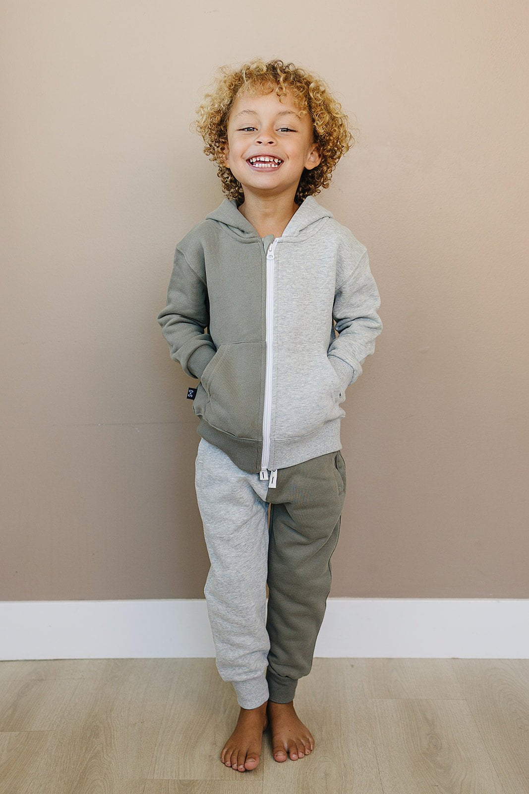 Dusty Zip Up Jogger Set - Olive + Scout