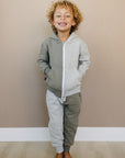 Dusty Zip Up Jogger Set - Olive + Scout