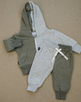 Dusty Zip Up Jogger Set - Olive + Scout