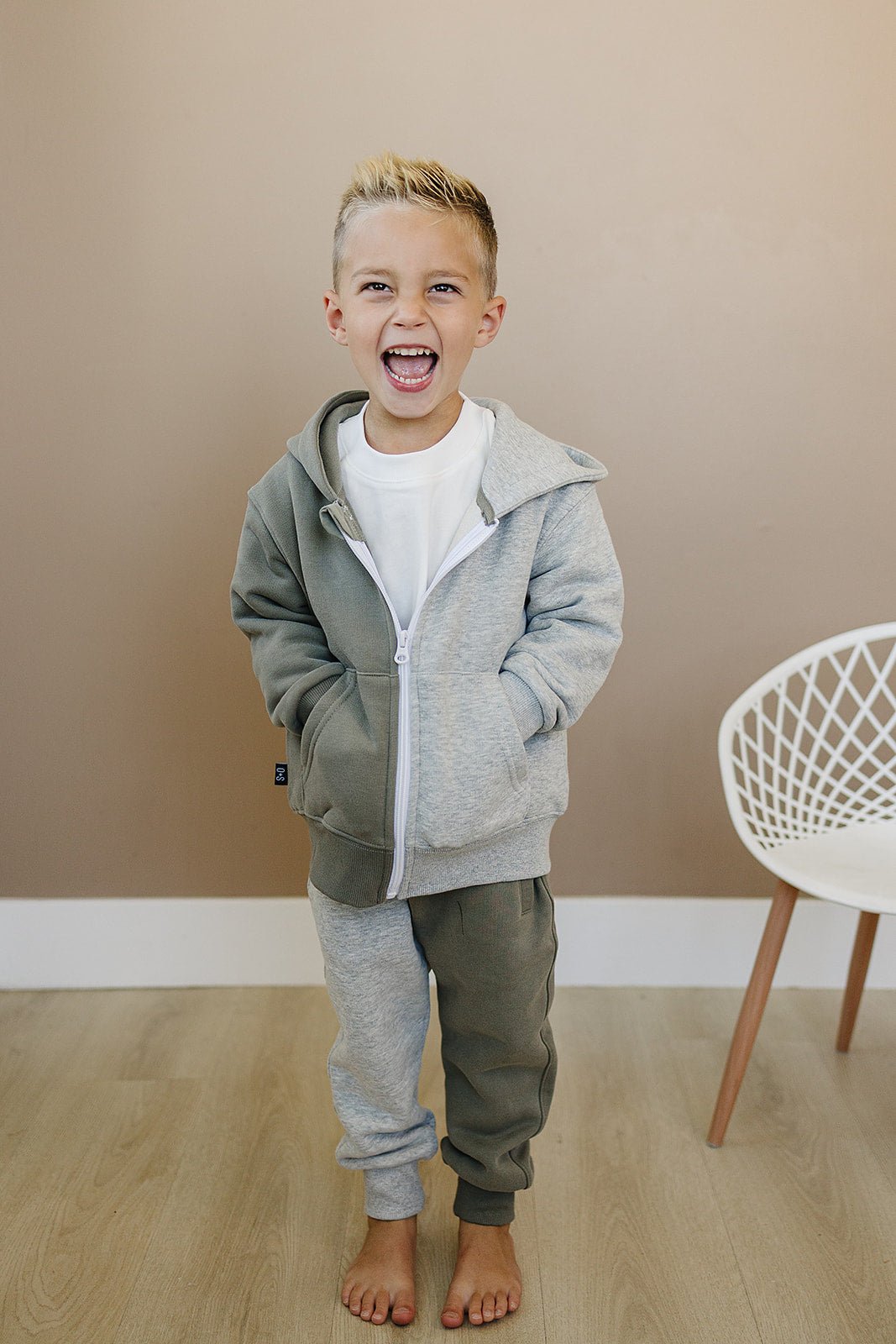 Dusty Zip Up Jogger Set - Olive + Scout