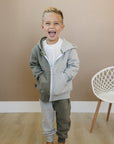 Dusty Zip Up Jogger Set - Olive + Scout
