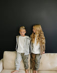 Dusty Zip Up Jogger Set - Olive + Scout