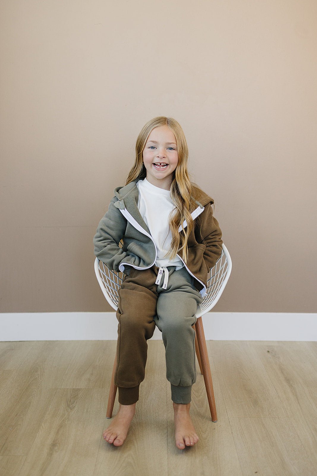 Dusty Zip Up Jogger Set - Olive + Scout