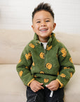Gabe Fleece Pullover - Olive + Scout