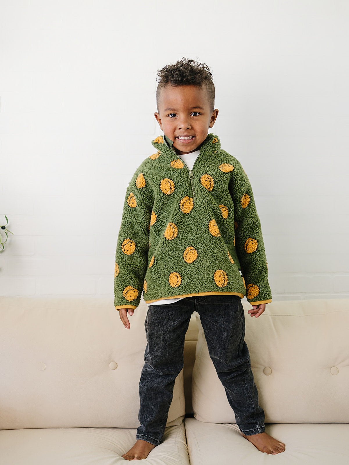 Gabe Fleece Pullover - Olive + Scout