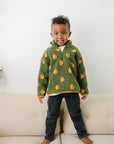 Gabe Fleece Pullover - Olive + Scout