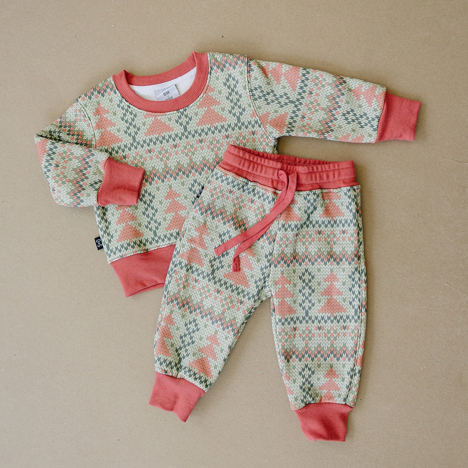 Holiday Pines Jogger Set - Olive + Scout