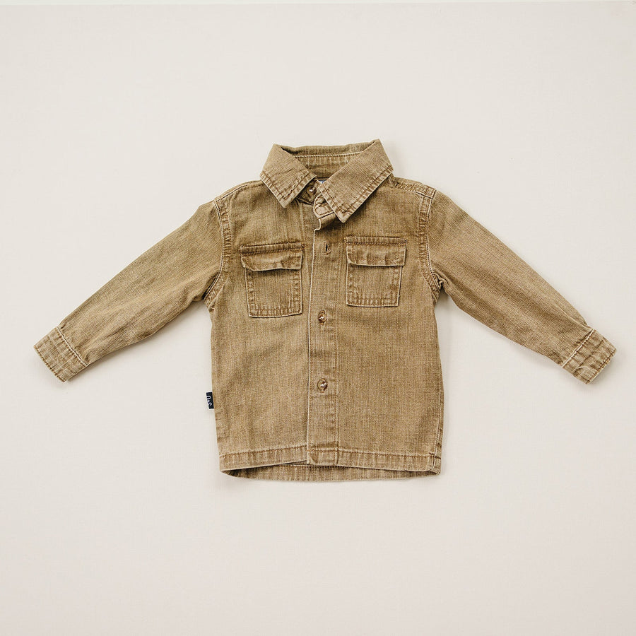 Jagger Denim Shirt - Olive + Scout