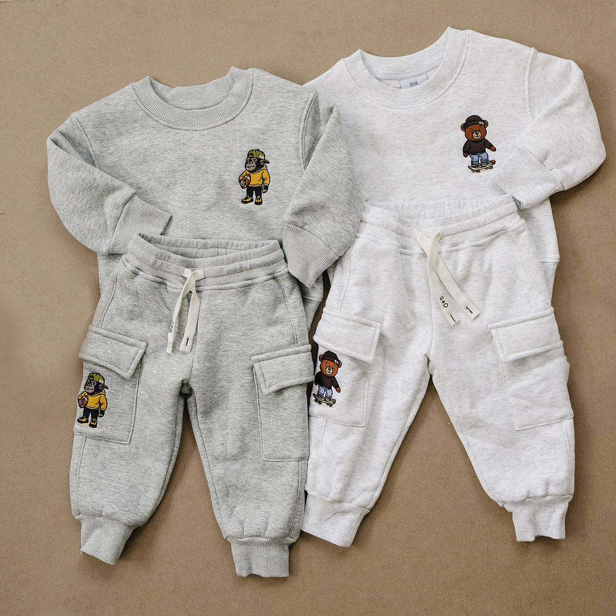 Lainey Jogger Set - Olive + Scout