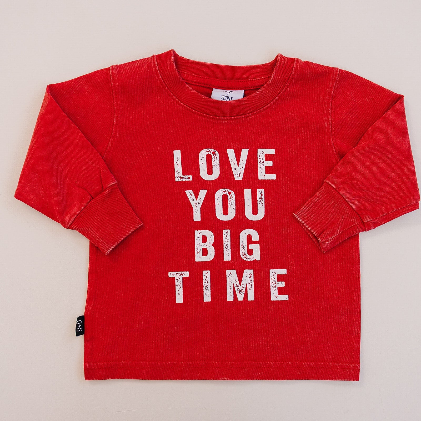 Love You Big Time Long Sleeve - Olive + Scout