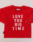 Love You Big Time Long Sleeve - Olive + Scout