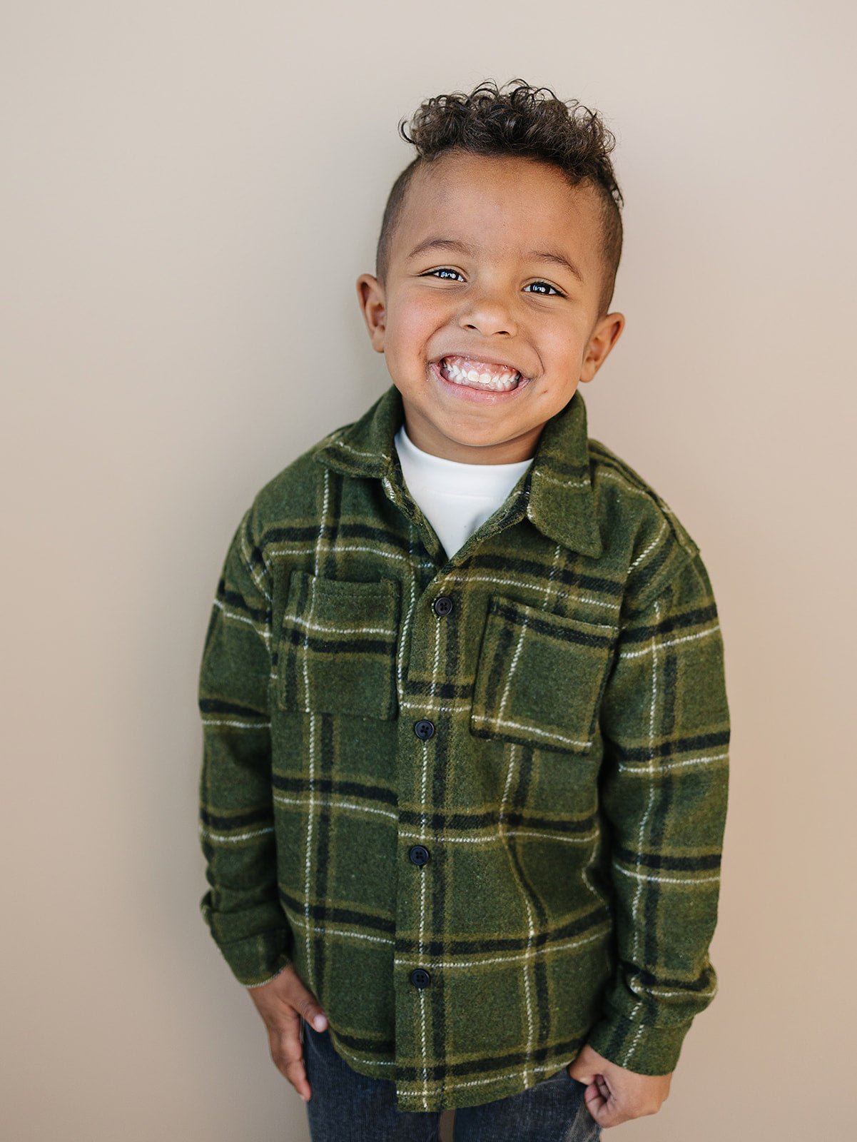 Max Button Up Shirt - Olive + Scout