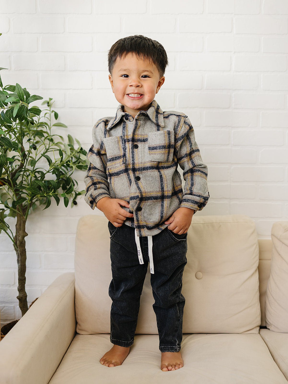 Max Button Up Shirt - Olive + Scout